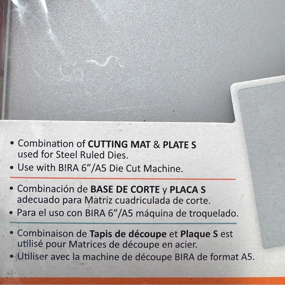 NWT Bira Craft Cutting Mat Set + Plate S for Bira 6” Die Cutting Machine | NWT
